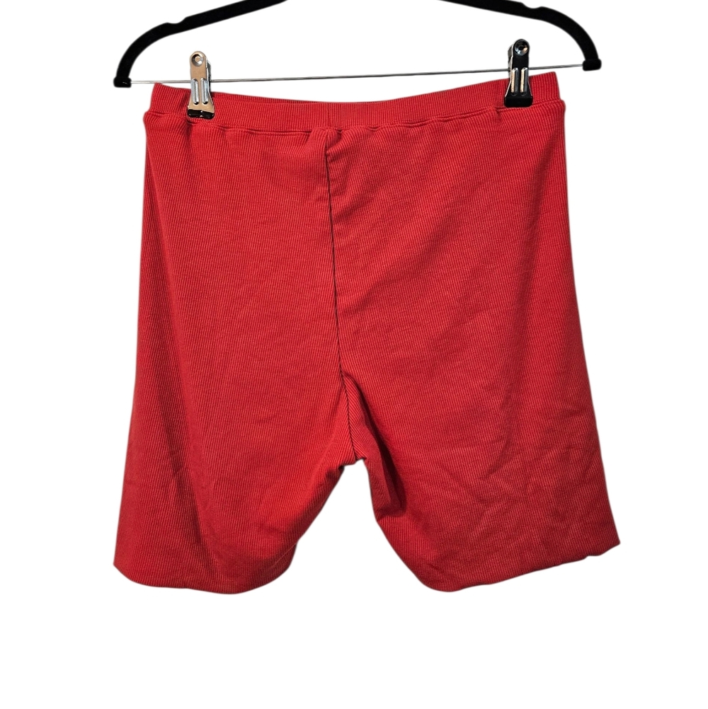 NWT White Fox Offstage Ribbed Bike Shorts Cherry Size L - Picture 5 of 5
